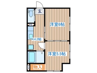 一本杉ＡＰの物件間取画像